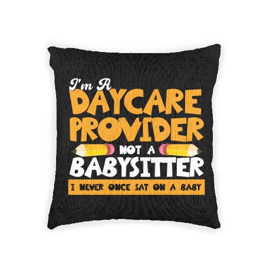 Daycare Teacher Child Care Daycare Provider Woven Pillows
