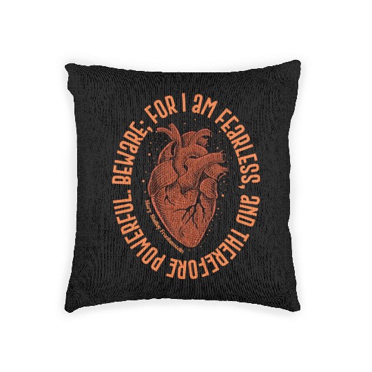 Mary Shelley Fearless Woven Pillows