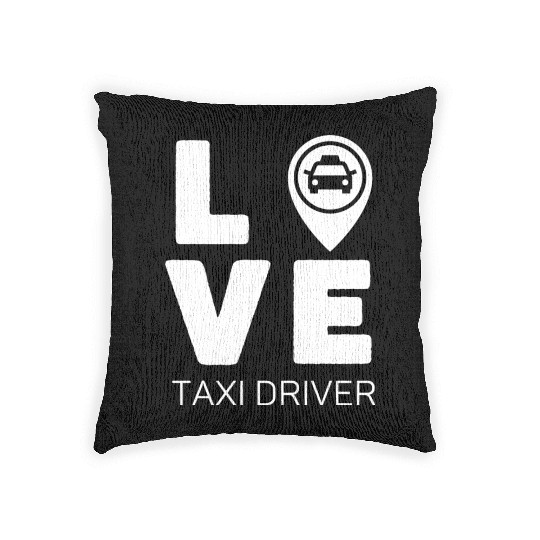 Love Taxi Driver Woven Pillows