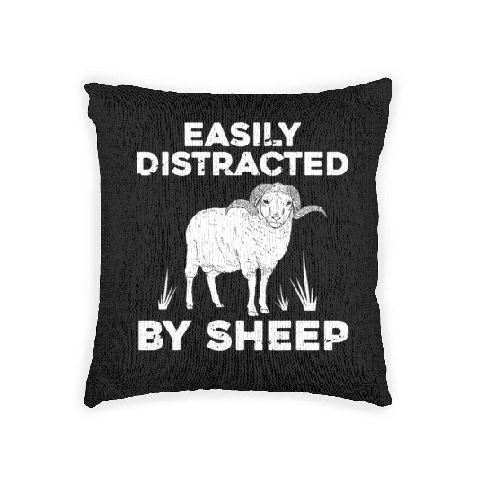 Cute Sheep For Men Women Lamb Farm Animal Farmer Woven Pillows