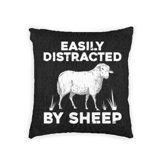 Cute Sheep For Men Women Lamb Farm Animal Farmer Woven Pillows