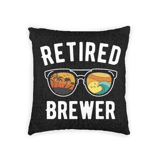 Retiree Brewer's Beach Lifestyle Sunglasses Design Woven Pillows