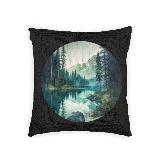 Forest Lake Woven Pillows