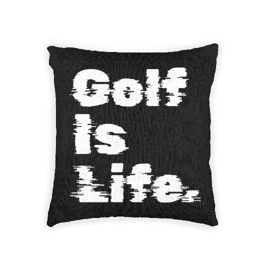 Golf Is Life, Golfer Design Woven Pillows