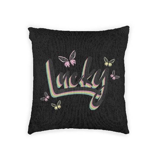 Lucky Butterflies Woven Pillows