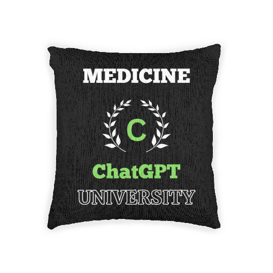 Medicine ChatGPT University Woven Pillows