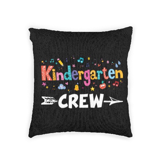 Kindergarten Crew Teacher Team Kinder squad Woven Pillows