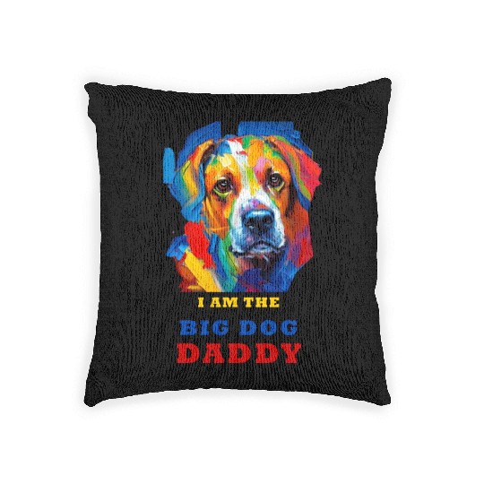 Big Dog Daddy Woven Pillows