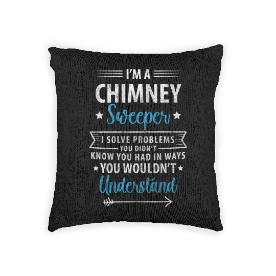 Chimney Sweep House Fireplace Sweep Woven Pillows