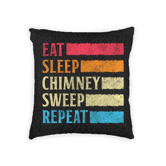 Lucky Charm New Year Fireplace Master Woven Pillows