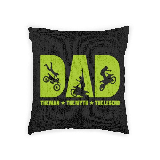 Dad The Man The Myth The Legend design Gift For Woven Pillows