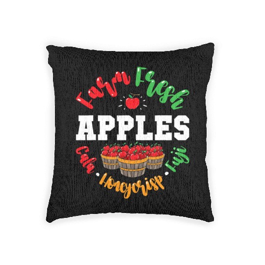 Apple Picking Farmer Fall For Toddlers Kids Women Woven Pillows