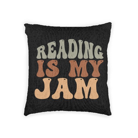 Funny Reading Book Lover Teacher Librarian Literar Woven Pillows