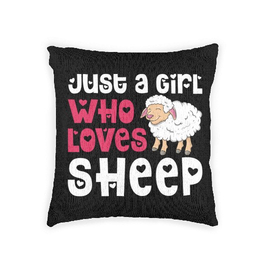 Cool Sheep For Women Girls Lamb Lover Sheep Woven Pillows