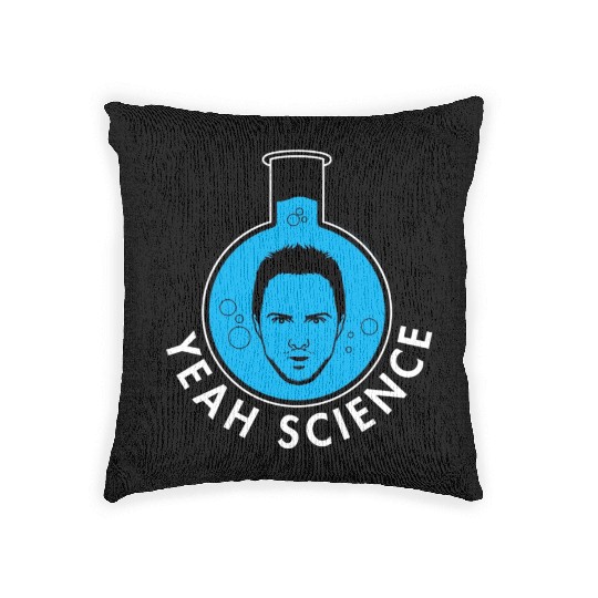 Breaking Bad Jessie Yeah Science Text Portrait Woven Pillows