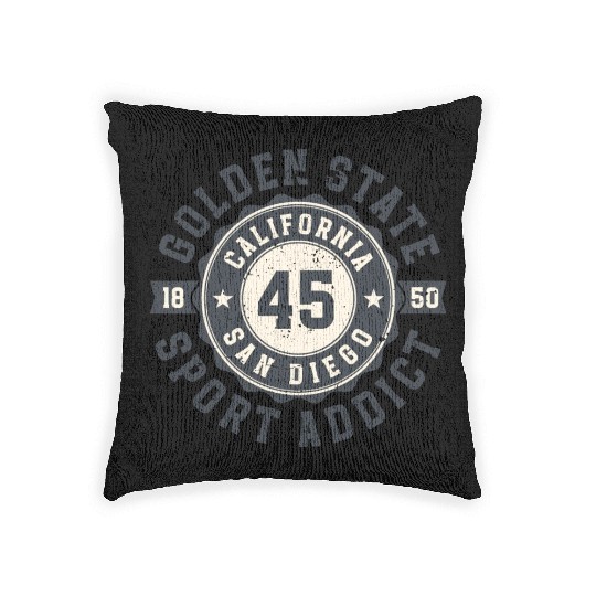 California Golden State San Diego Sport Addict Woven Pillows
