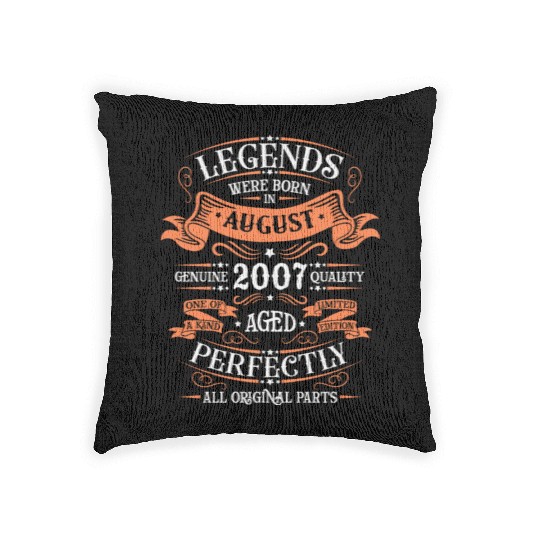 August 2007 anniversary 2007 legends August Woven Pillows