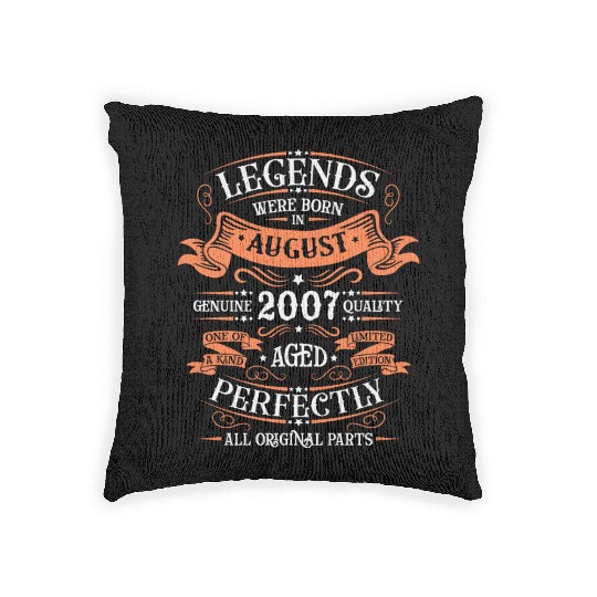 August 2007 anniversary 2007 legends August Woven Pillows
