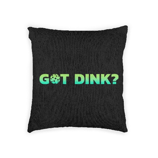 Got Dink Horizontal Green Woven Pillows