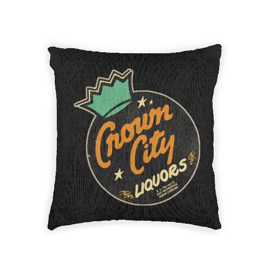 Vintage North Carolina Liquor Store Woven Pillows