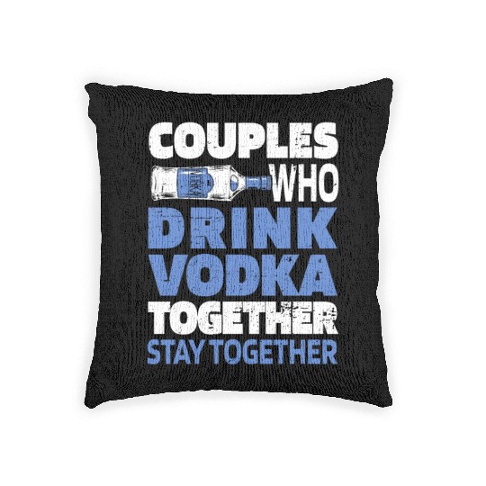 Vodka Couple Woven Pillows