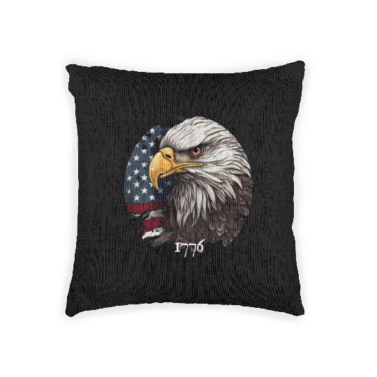 Proud American Independence Day Freedom Woven Pillows