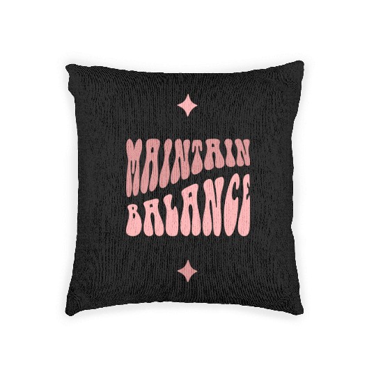 Light Pink Dark Pink Typecentric Psychedelic Woven Pillows