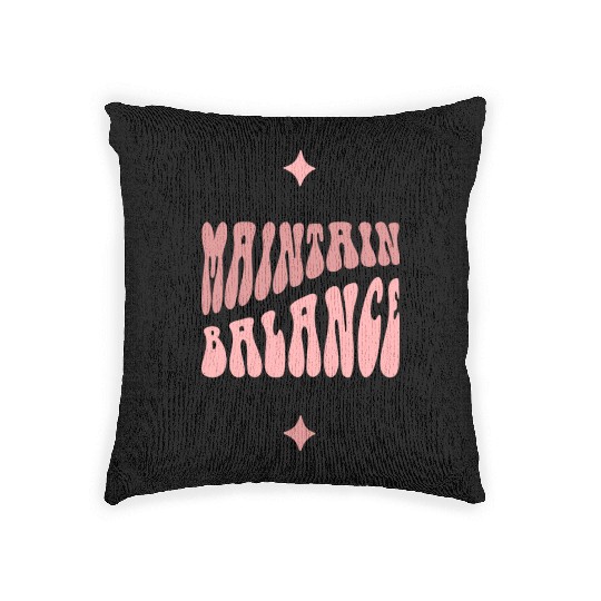 Light Pink Dark Pink Typecentric Psychedelic Woven Pillows