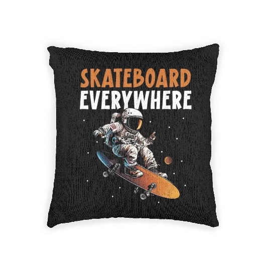 Skateboard Lover Skater Skateboarding Skateboarder Woven Pillows