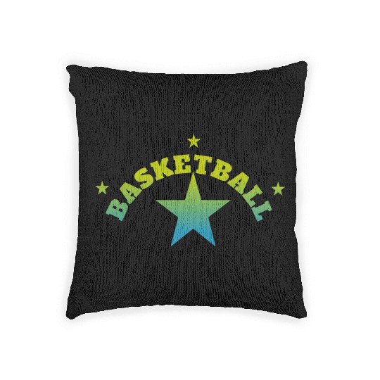 Basketball is a famous and distinctive sport Woven Pillows