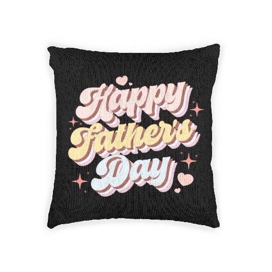 Groovy Happy Father's Day Woven Pillows