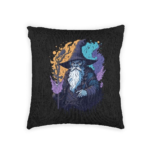 black wizard Woven Pillows