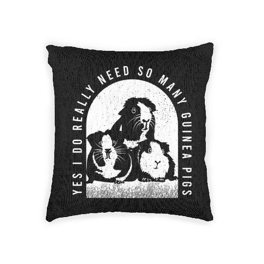 Guinea Pig Outfit For A Lover Furbaby Guinea Pig Woven Pillows