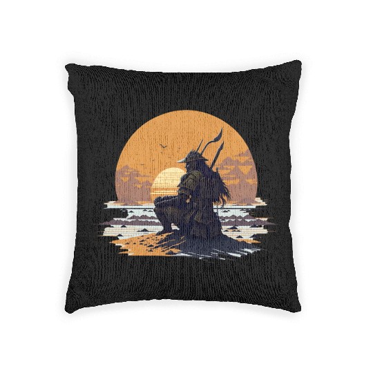 Samurai Sunrise Woven Pillows