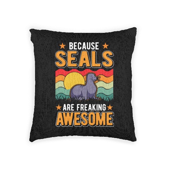 Seal Gift Sea Lion Woven Pillows