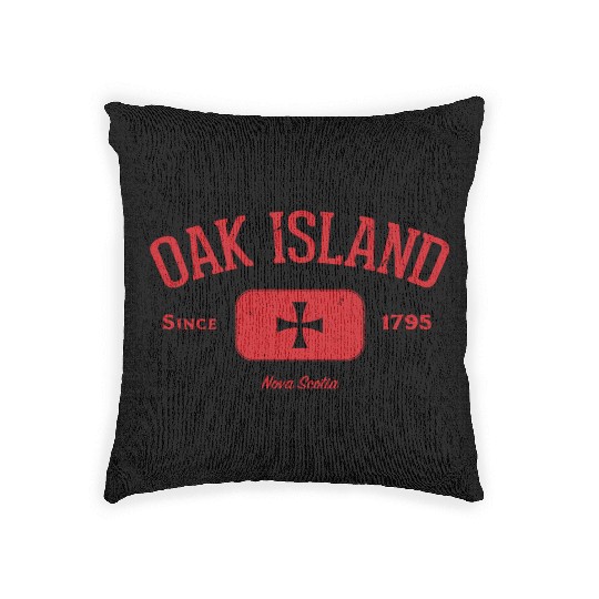 Oak Island Knights Templar Cross Woven Pillows