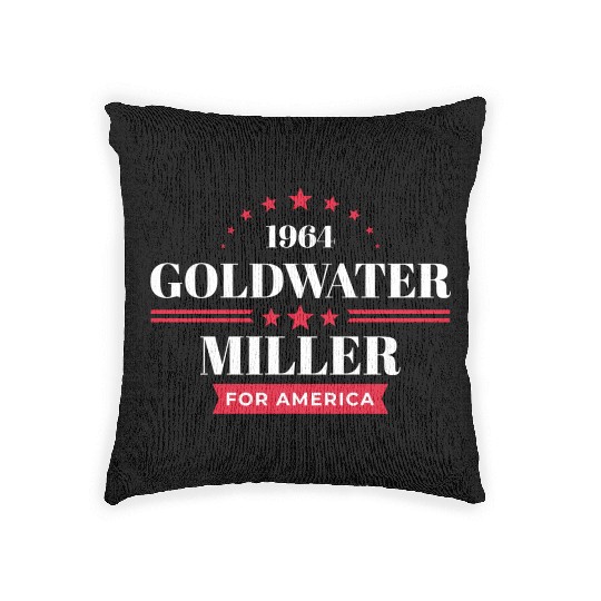 Barry Goldwater Republican Campaign Woven Pillows