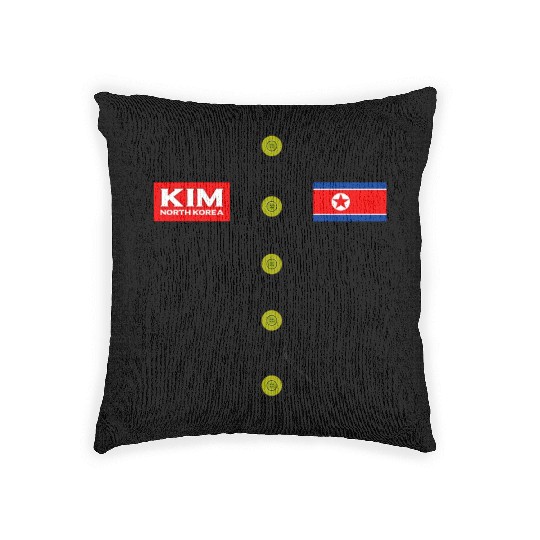 Kim Jong Un Halloween Woven Pillows