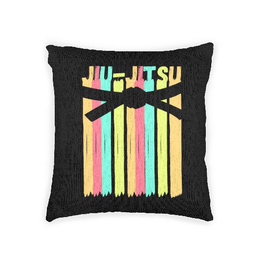 Jiu Jitsu Design Bjj Lover Woven Pillows