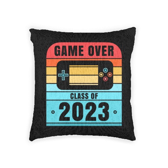 Game Over Class of 2023 Seniors Graduation Gifts Woven Pillows