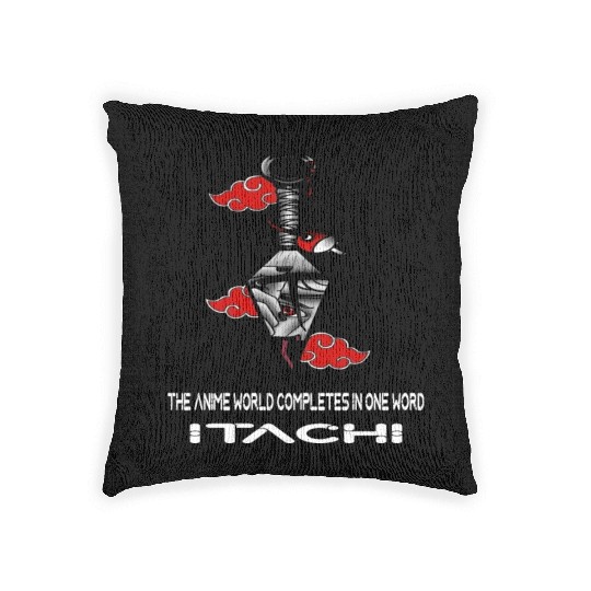 The anime world completes in one word Itachi Woven Pillows