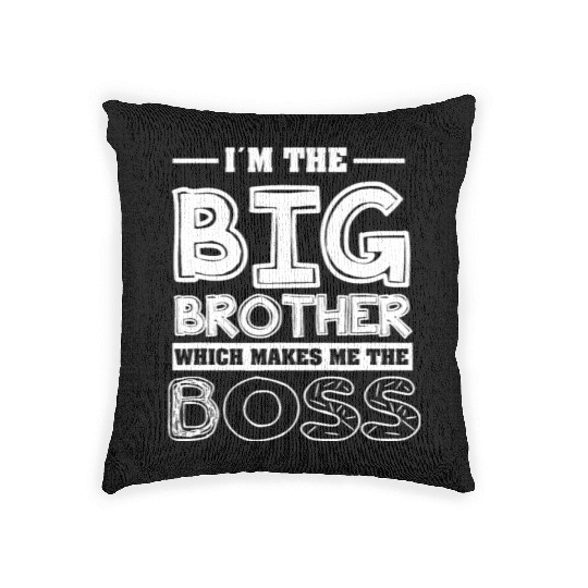 Im the big brother - Funny Big Brother Boy Woven Pillows