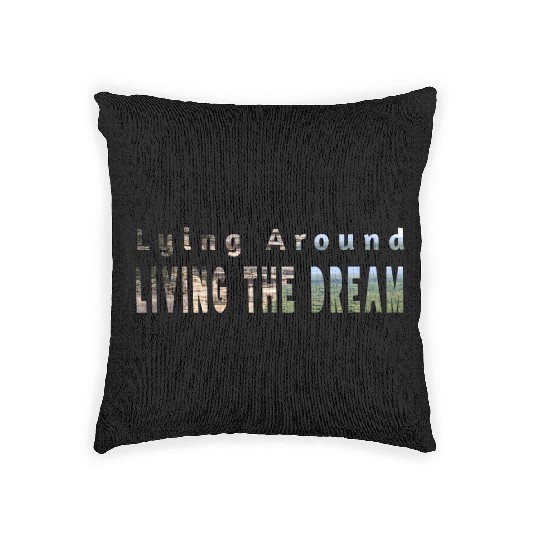 Living the dream Woven Pillows