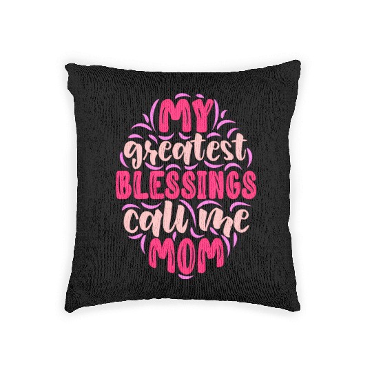 Blessed To Be Called Mom Grandma Great Grandma Woven Pillows