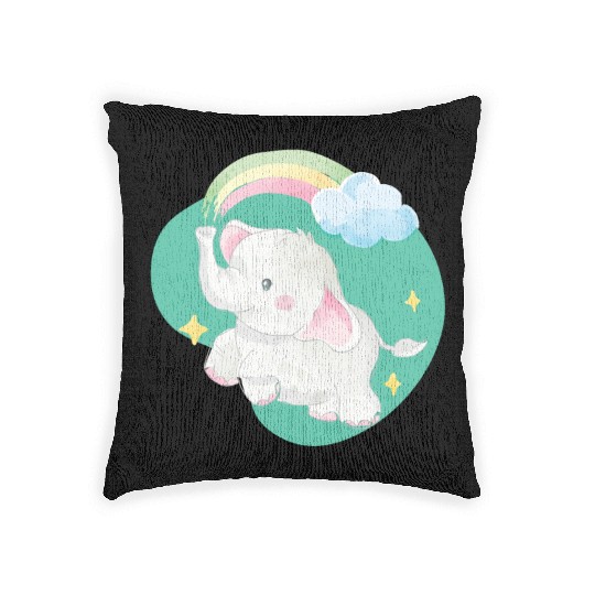 Elephant Lover Wildlife Animal Zoo Zookeeper Woven Pillows