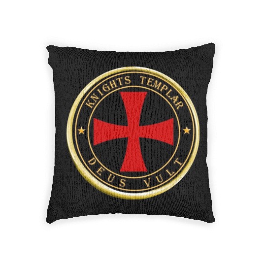 Knights Templar Deus Vult Woven Pillows