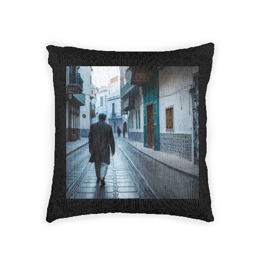 Fantasy pictures ,town Morocco ,city Tetouan Woven Pillows
