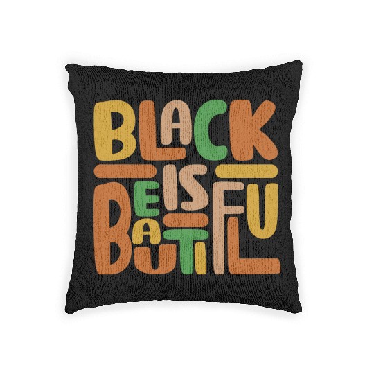Black Is Beautiful Woven Pillows