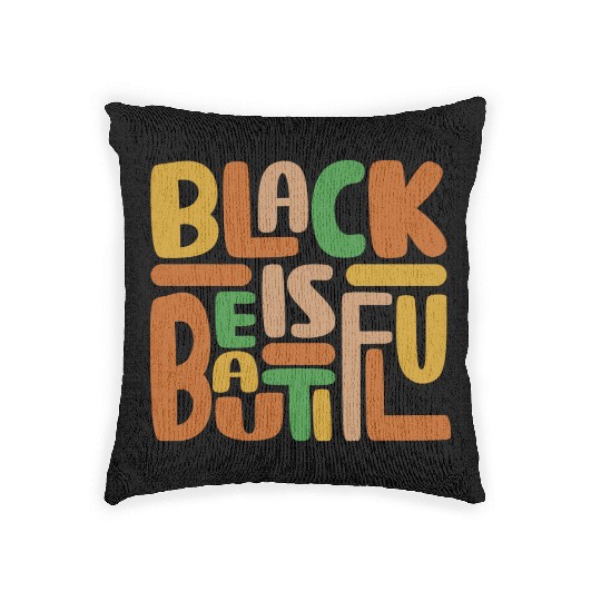 Black Is Beautiful Woven Pillows