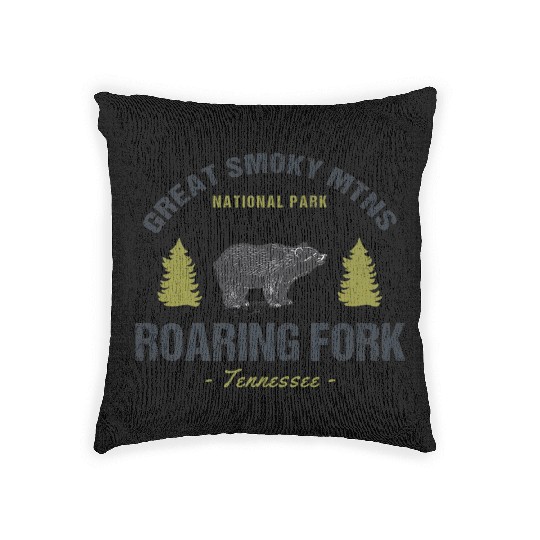 Roaring Fork Great Smoky Mountains Woven Pillows